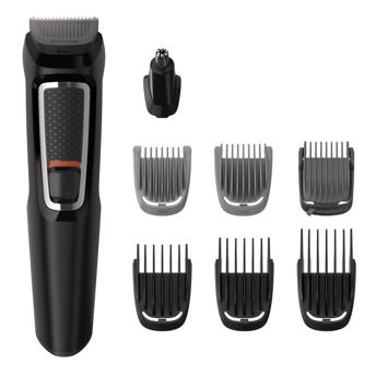 comprar Serie 3000 de Philips, recortador todo en uno Multigroom, 7 en 1, una sola herramienta, moldeado sencillo para rostro y pelo, 11 posiciones de longitud (0,5-16 mm), modelo MG3730/15