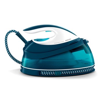 comprar Philips PerfectCare Plancha Generadora de Vapor Compacta - Tecnologia OptimalTEMP, 6.5 Bares, Golpe de Vapor 400 g, 120 g/min, Autoapagado, Tamano Compacto, Suela Special, Color Azul (GC7844/20)