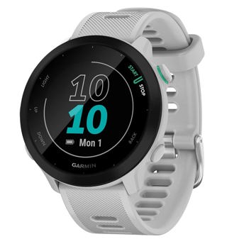comprar Garmin Forerunner 55 - Reloj Inteligente para Running con GPS, Planes de Entrenamiento, notificaciones y Seguimiento del Bienestar, Blanco