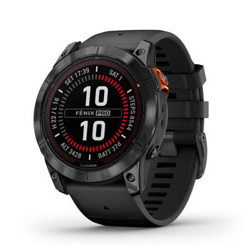 comprar Garmin fenix 7X Pro Solar, Reloj GPS Multideporte con Carga Solar, Pantalla tactil, Linterna LED, frecuencia cardiaca, mapas, musica y 37 dias de bateria, Negro