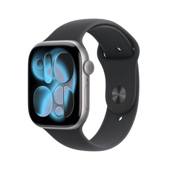 comprar Apple Watch Series 11 GPS con Caja de Aluminio en Gris Espacial de 46 mm y Correa Deportiva Negra-Talla M/L.Calidad del Sueno,monitores de entreno y Salud,Pantalla Siempre Activa, Resistencia al Agua