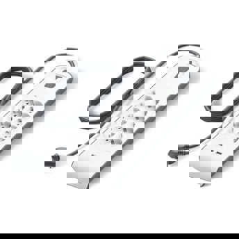 comprar Belkin Regleta de enchufes con 8 tomas y 2 puertos USB-A (2,4 A) con proteccion contra sobretensiones, 900 julios, ladron, cable de 2 metros, base multiple con proteccion electrica, hogar y oficina