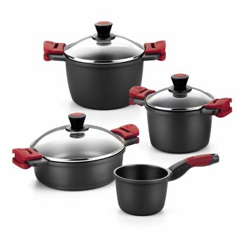 comprar BRA Premiere Bateria 7 Piezas Aluminio Fundido Antiadherente, apta para todo tipo de Cocinas e Induccion