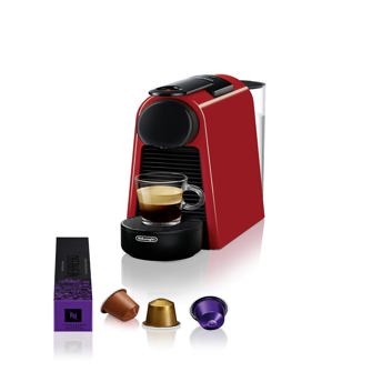 comprar Nespresso De''Longhi Essenza Mini EN85.R - Cafetera monodosis de capsulas Nespresso, compacta, 19 bares, apagado automatico, color rojo, 1