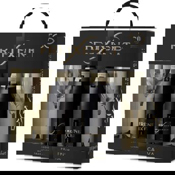 comprar Freixenet Cava Cordon Negro, Parellada, Macabeo y Xarello, Estuche de 2 botellas y 2 Copas - Semi Seco