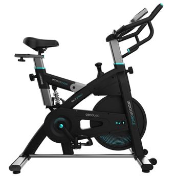 comprar Cecotec Bicicleta Estatica Indoor con Volante de Inercia de 16 a 25 Kg DrumFit Indoor 20000 Race. Pulsometro, Pantalla LCD, Soporte Dispositivos y Botella, Manillar Deportivo, Ruedas, Sillin Ajustable