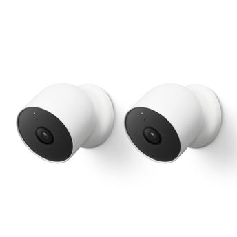 comprar Google Nest CAM - Camara de vigilancia Inteligente para Interior y Exterior, 1080p, G3AL9, Snow, 2 Unidades (1 Unidad)