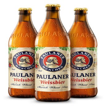 comprar Paulaner Hefe Weissbier Cerveza Trigo Alemana Pack Botella, 20 x 50cl