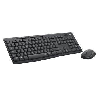 comprar Logitech MK295 Silent Combinacion de Teclado y Raton Inalambricos con SilentTouch, Seguimiento Optico, Tecnologia Inalambrica sin Demoras, 90% Menos de Ruido, QWERTY Espanol, Negro