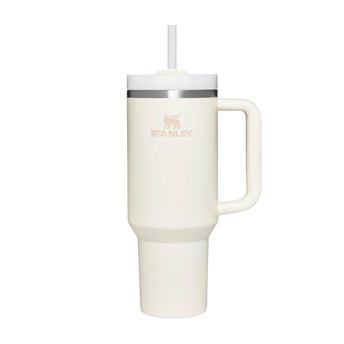 comprar STANLEY Quencher H2.0 FlowState Tumbler 1.2L - Termo Conserva el Frio 11 Horas - Helada Durante 48 Horas - Botella Agua Acero Inoxidable - Taza Termica - Vaso Termico Sin BPA - Cream Tonal