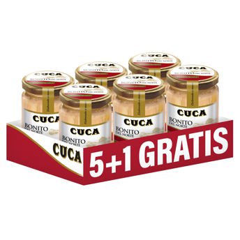 comprar Cuca Bonito del norte en aceite de oliva, 6 tarros de 400gr